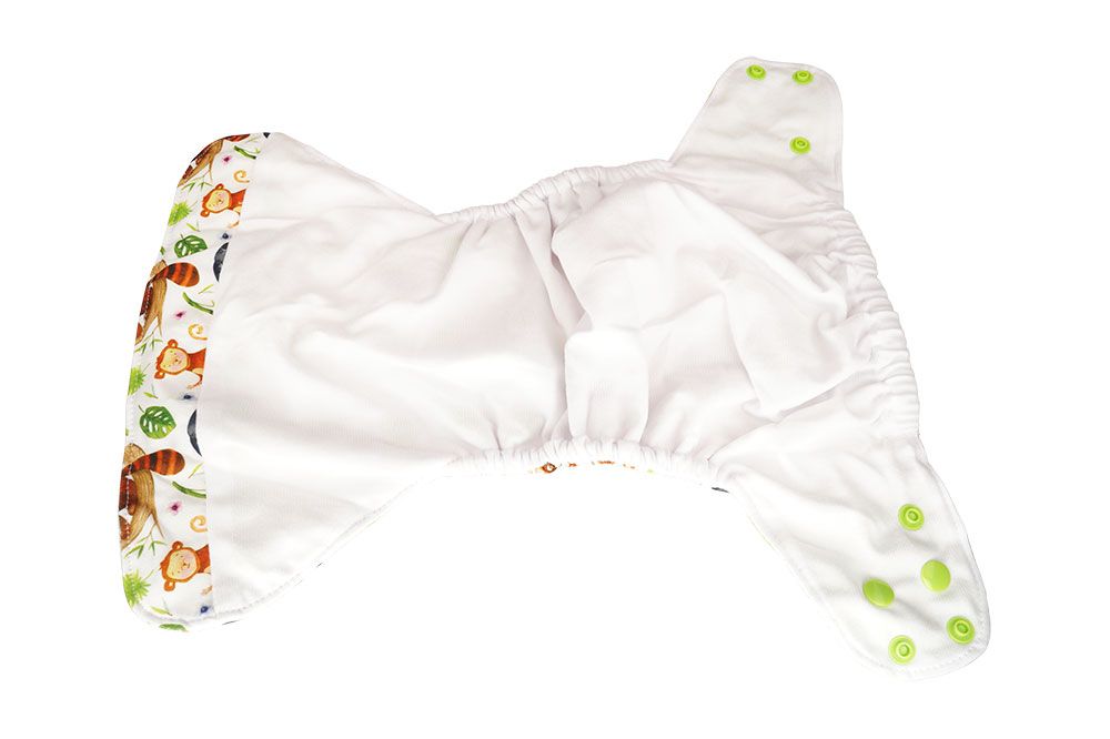 Blümchen Taschenwindel Hüllen One Size (Druckknöpfe) ohne Saugeinlage