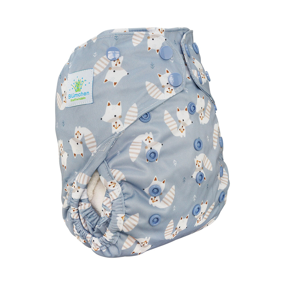 Blümchen Überhose One Size mit Druckknöpfen