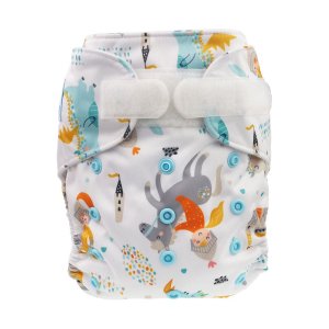 Blümchen Taschenwindel Hüllen One Size (Klettverschluss) ohne Saugeinlage